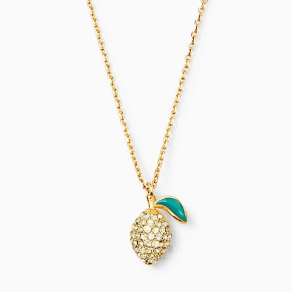 NWT kate spade picnic perfect lemon mini pendant